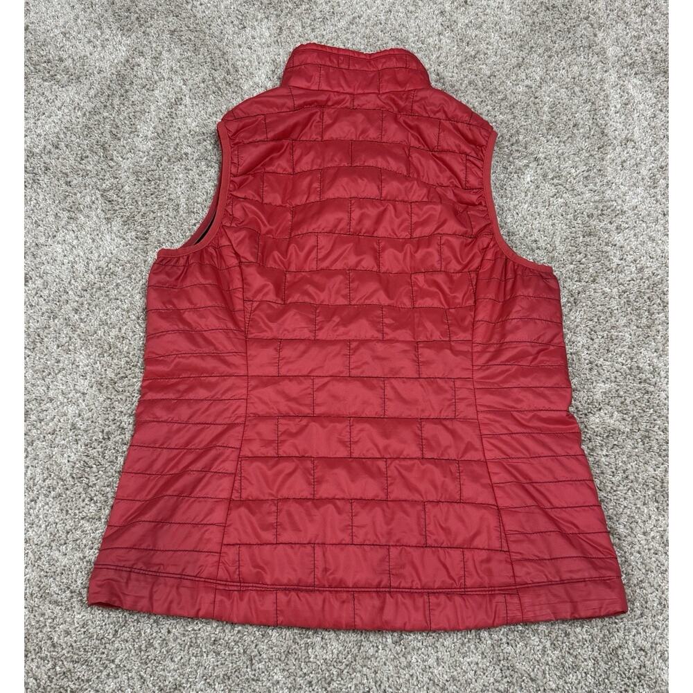 Patagonia Nano Puff Vest Red Primaloft Insulated Full Zip Packable Women’s Sz M - Picture 7 of 11